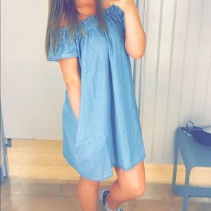 Blue Shift Dress